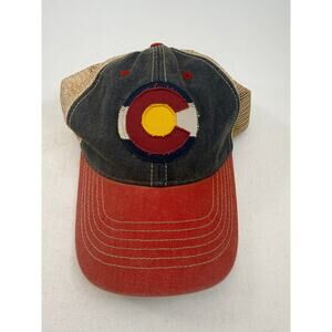 Vintage 1980s Legacy Colorado State Flag Snapback Hat Made in Taiwan Adjustable